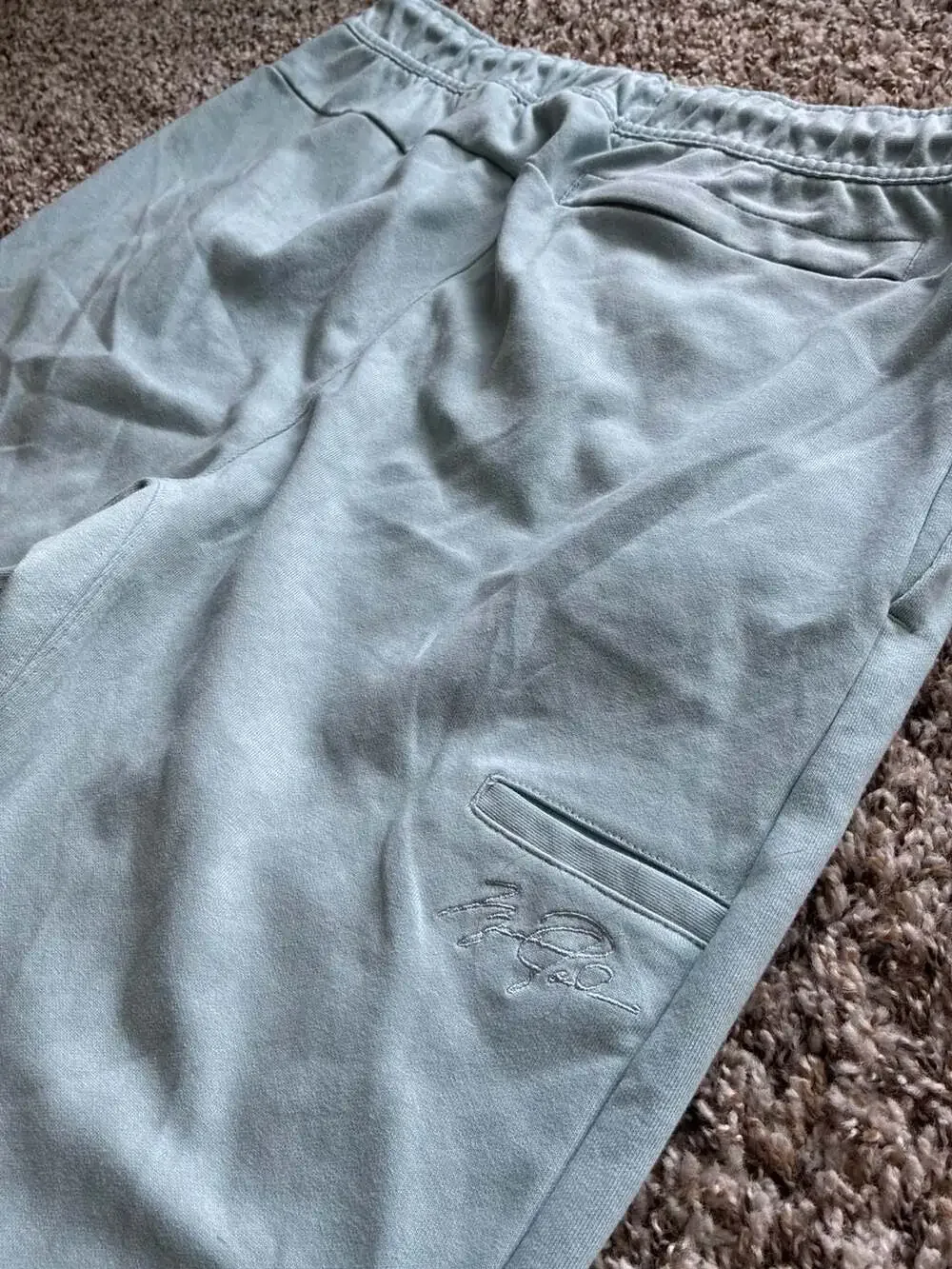 Jordan Essentials Fleece Jogger Sweatpants in Ocean Washed Teal